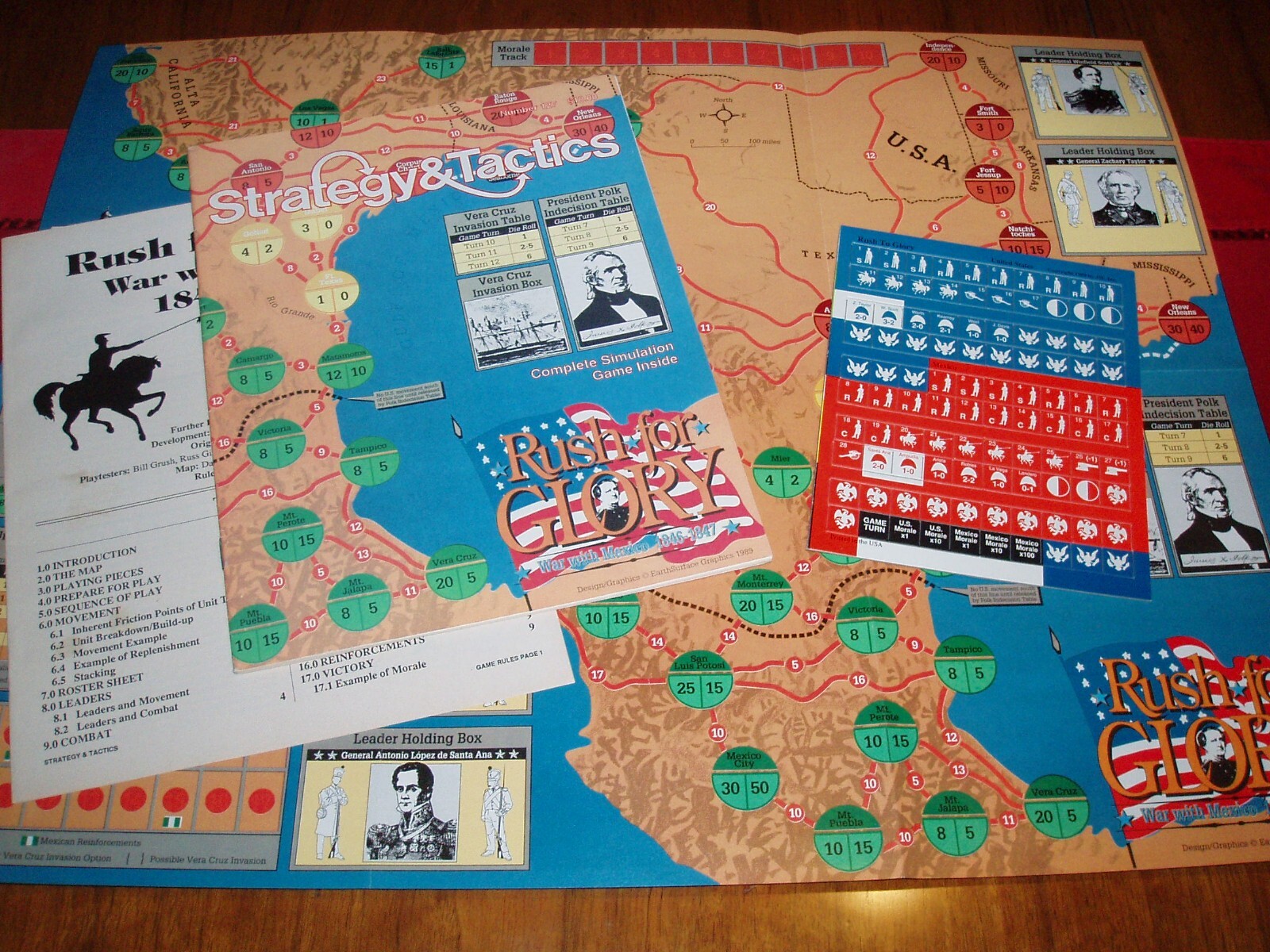 Mexican War 1846-47 Rush for Glory S&T 127 Strategy&Tactics SPI Collector Copy