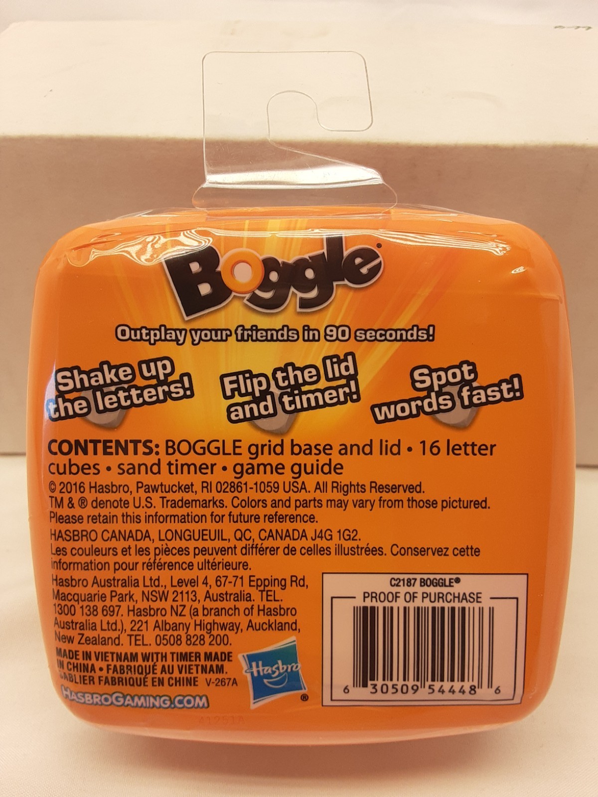 Boggle Classic by Hasbro Gaming – Word Strategy-BRAND NEW SEALED