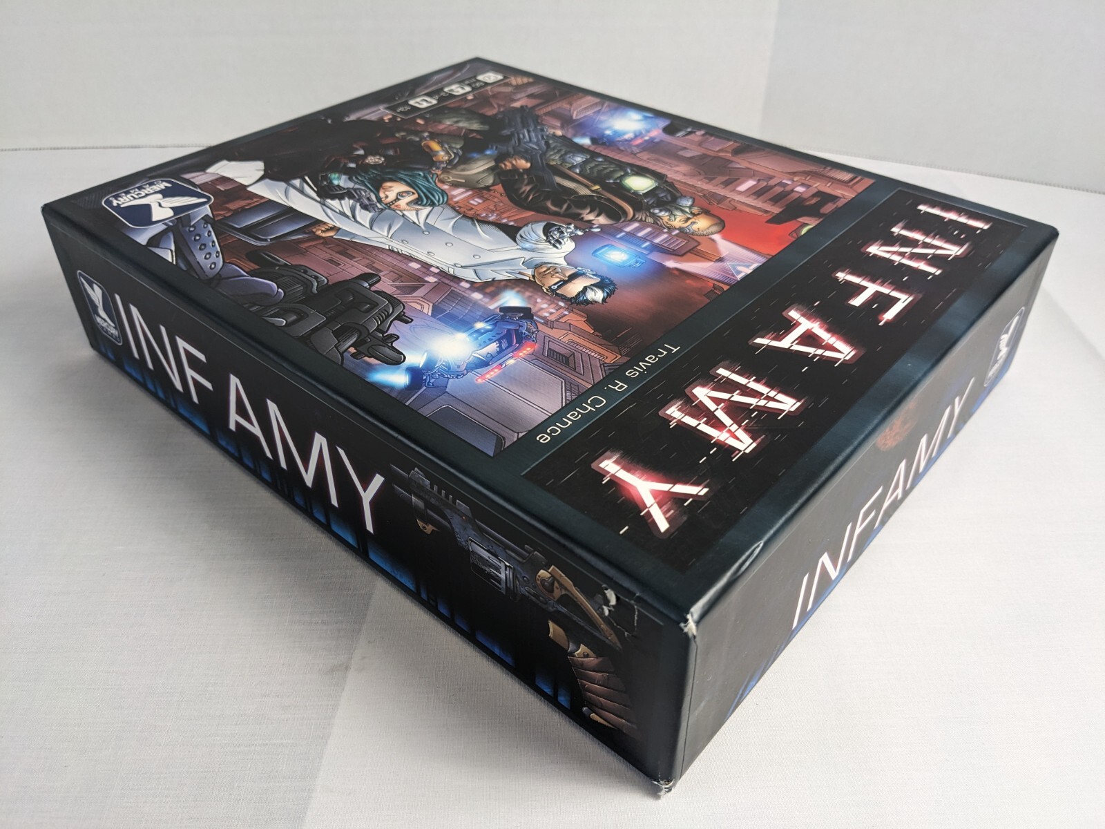 INFAMY Sci-Fi Board Game UNPUNCHED Mercury Games 2013 Travis Chance OOP