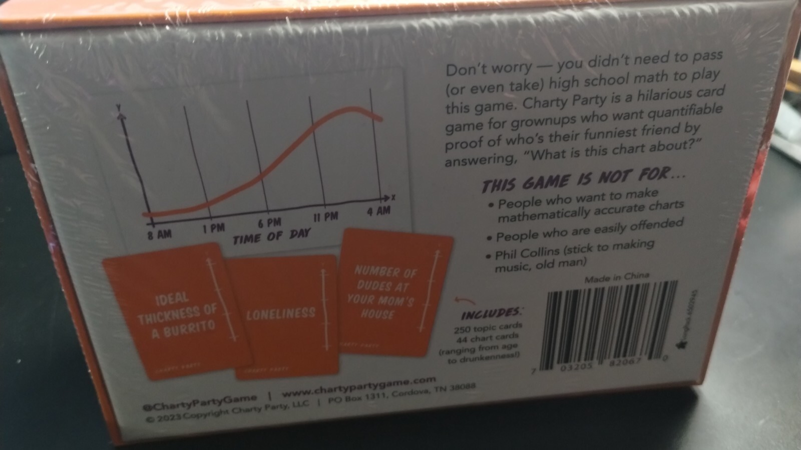 Charty Party The Game of Absurdly Funny Charts Adult Card Game