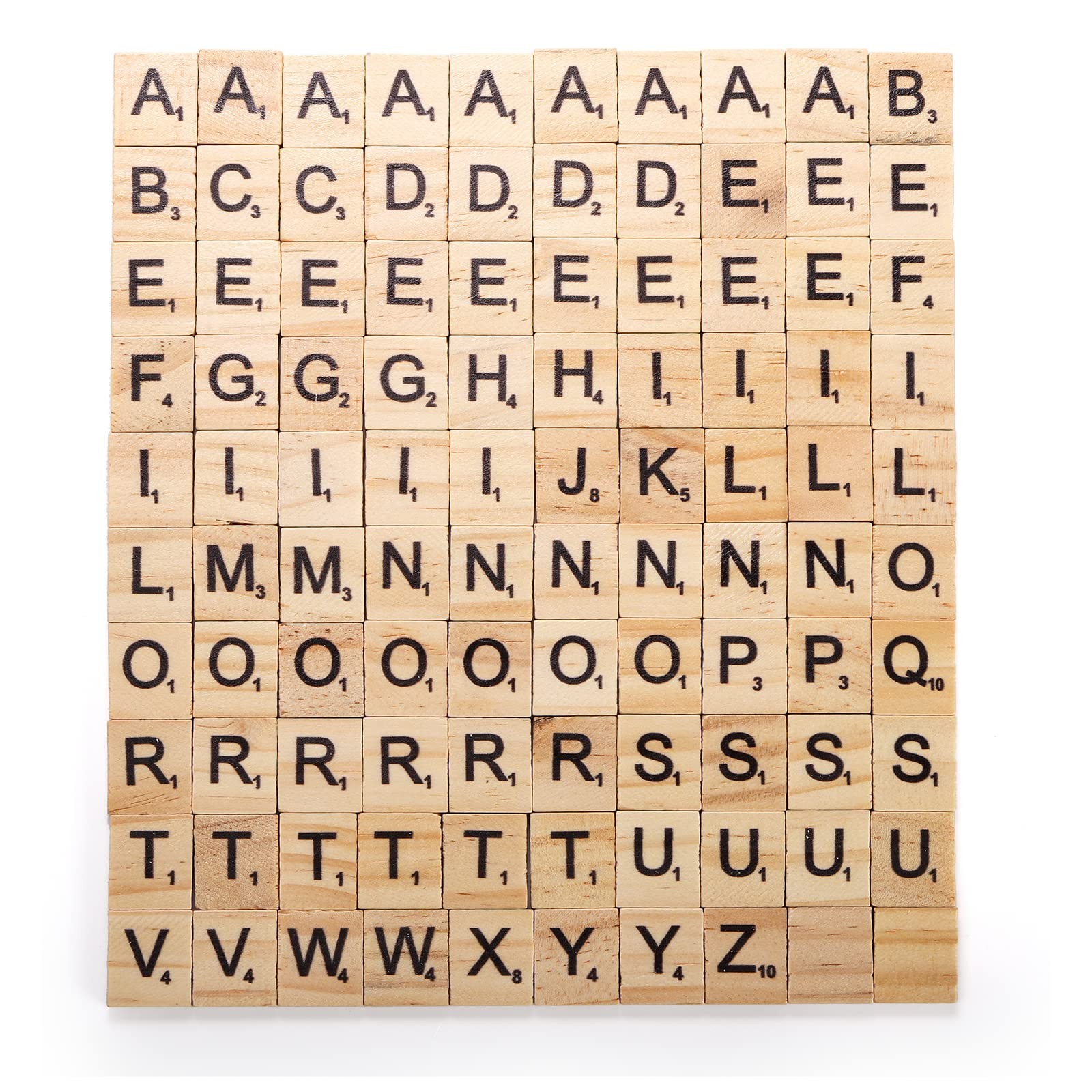 1000PCS Wood Scrabble Letters Wood Letter Tiles A-Z Capital Letters for Craft…