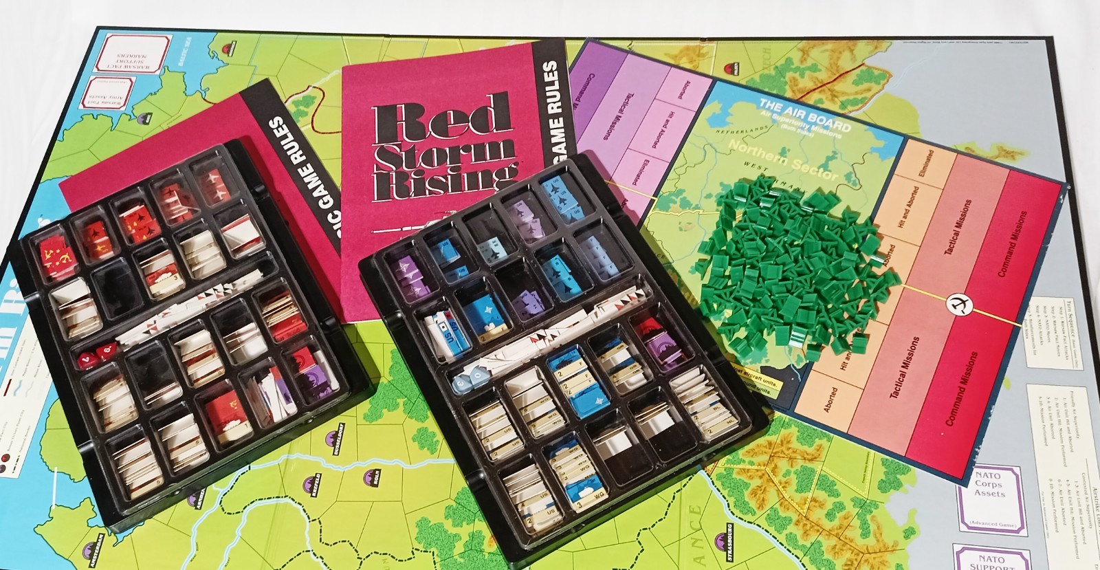 Red Storm Rising Board Game, 1989, TSR Opened, incomplete