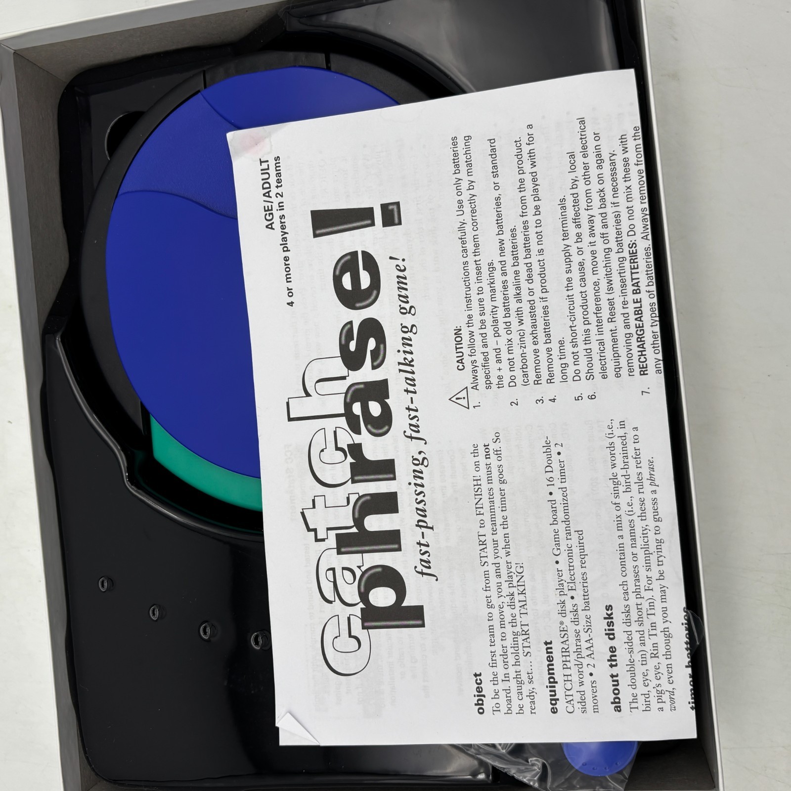 VINTAGE Catch Phrase Game COMPLETE WORKS Parker Brothers 1994 2007 90s Words
