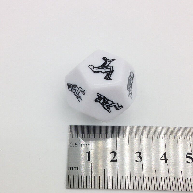 2Pcs 12 Side Sex Position Dice Bachelor Party Adult Couple Lover Novelty Gift!