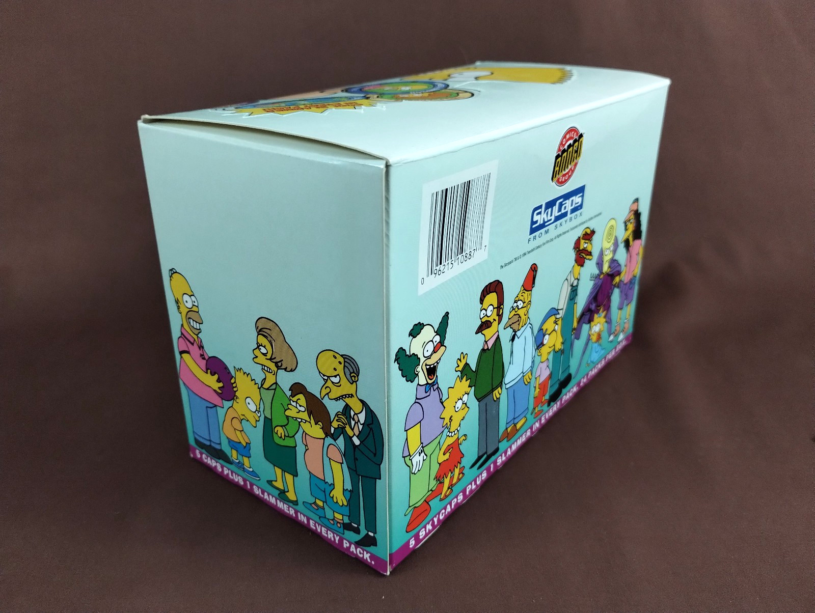 The SIMPSONS Pogs Skybox 1994 UNUSED w/ EMPTY BOX