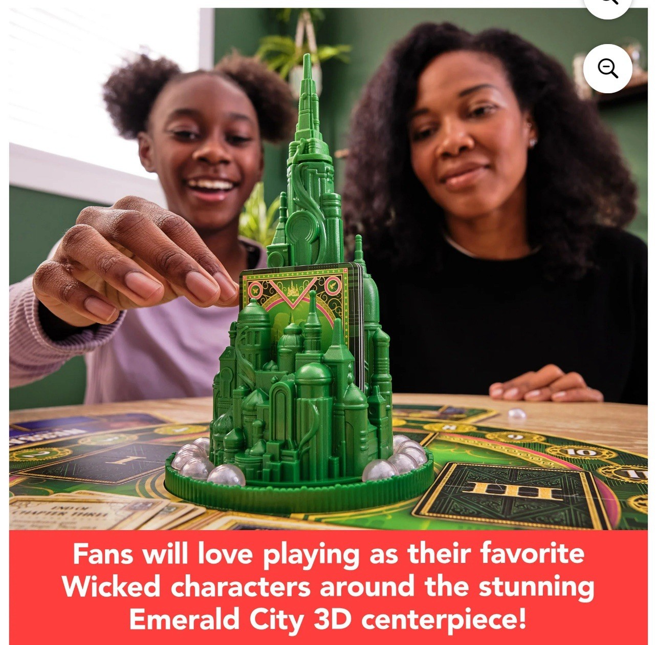 WICKED Officially Licensed Board Game w/3D Emerald City Wizard Oz Elphaba Glinda