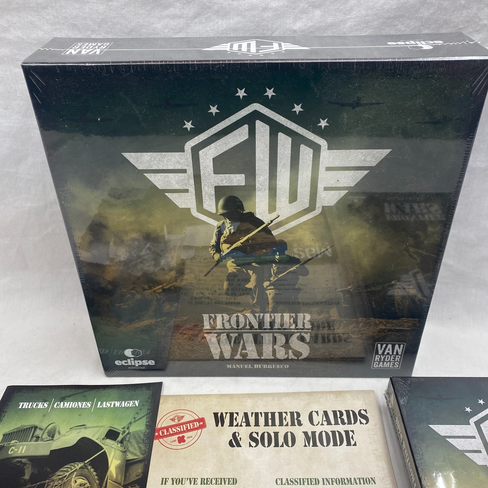 Frontier Wars Board Game +Expansion +Kickstarter Add Ons Van Rider New SW