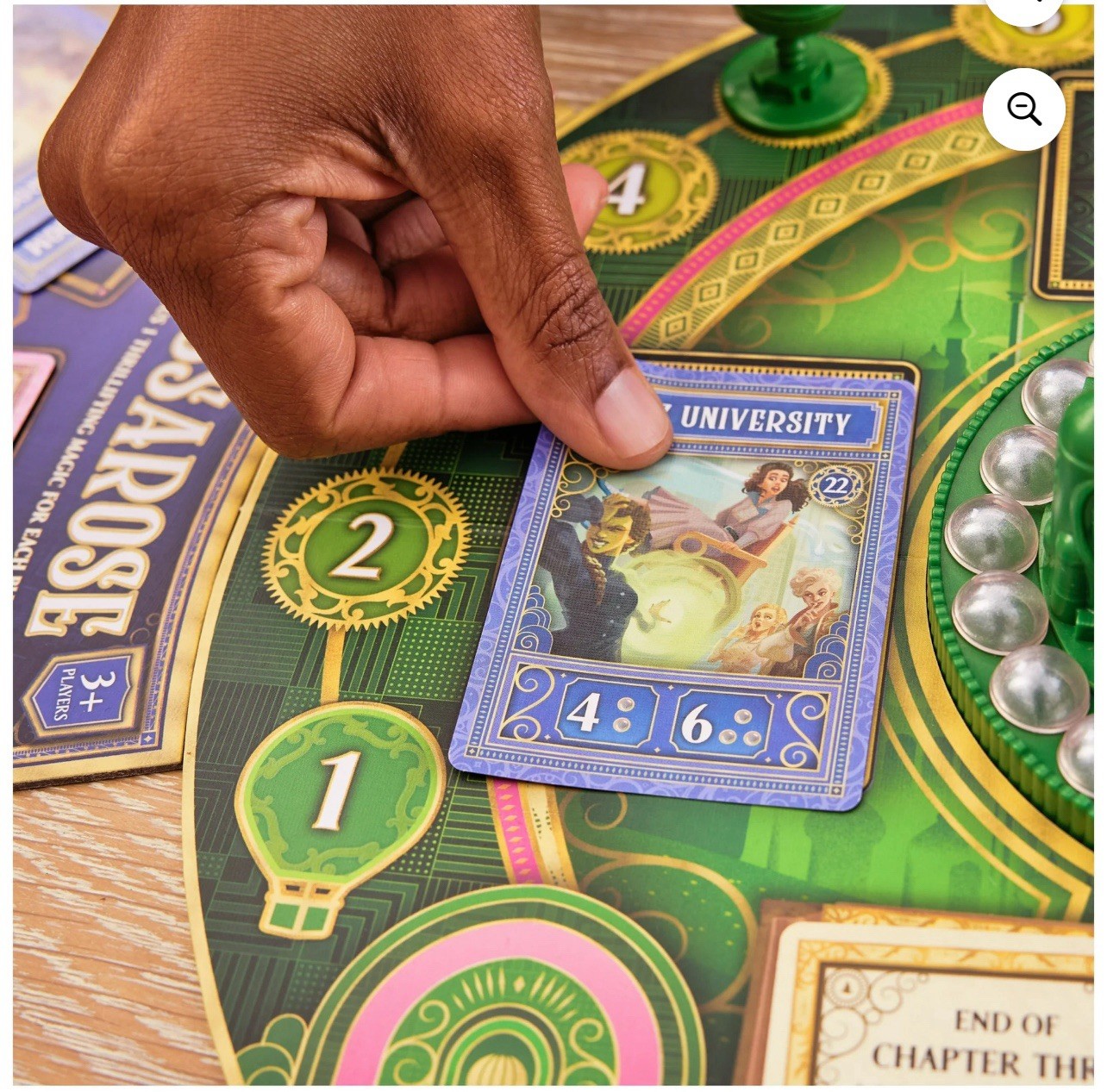 WICKED Officially Licensed Board Game w/3D Emerald City Wizard Oz Elphaba Glinda