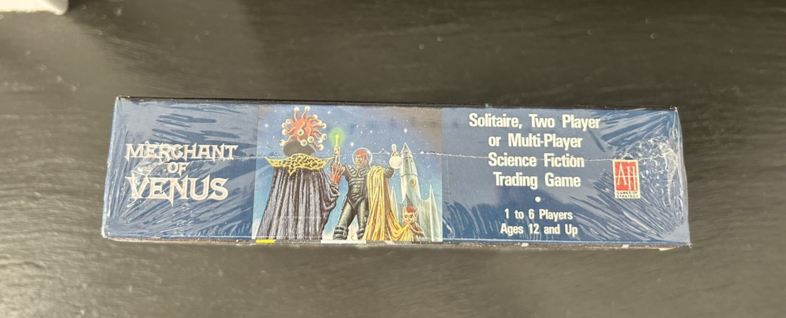Avalon Hill 1988 – MERCHANT OF VENUS – Science Fiction Trading Game (SEALED)