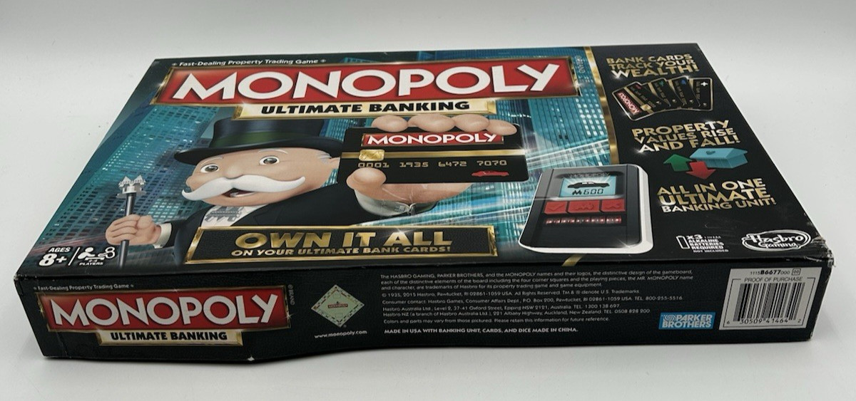 Monopoly Ultimate Banking Complete Unit Works Hasbro 2016 Electronic Finance