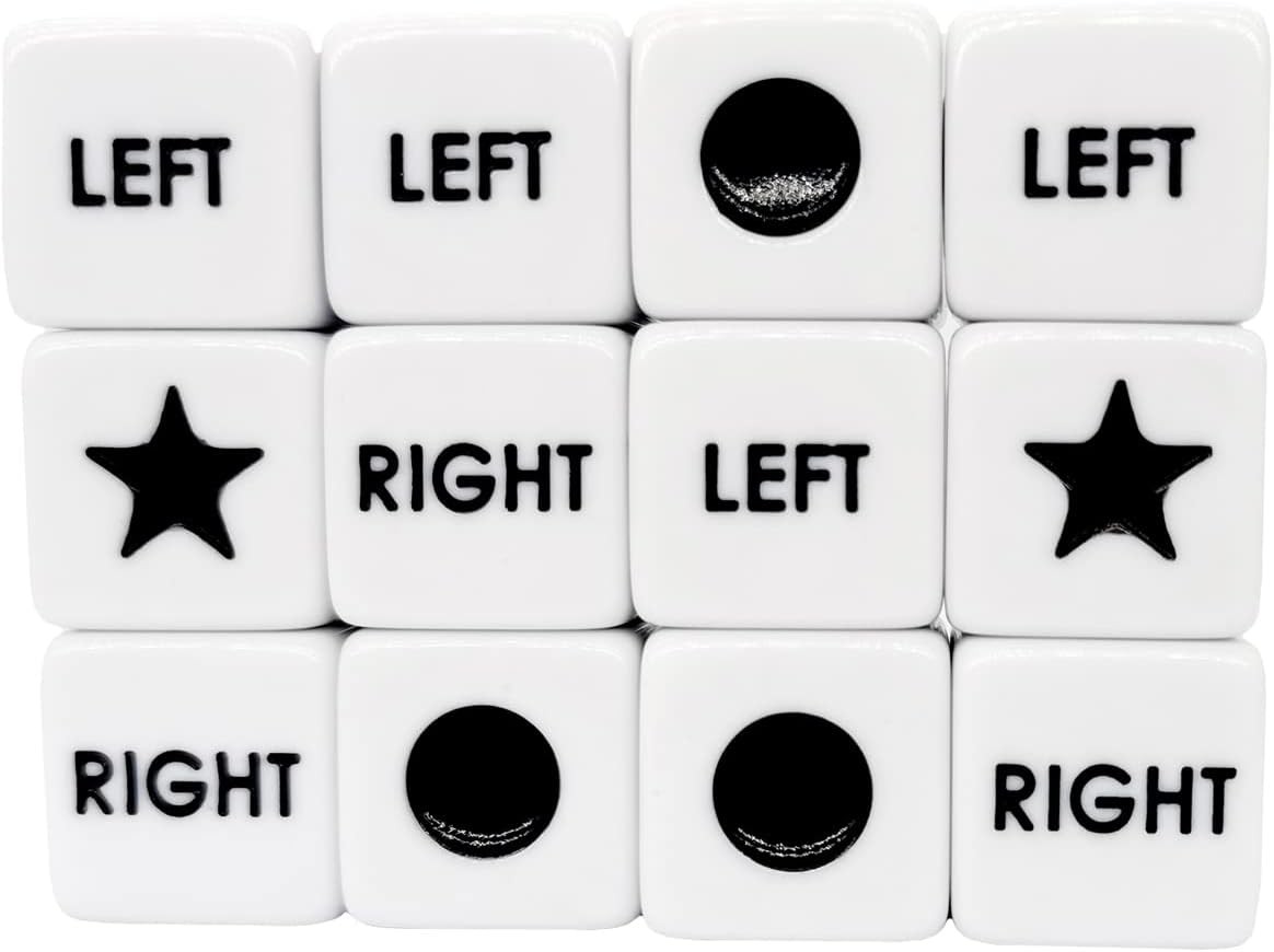 Ahoper Right Left Center Dice Only 12 Dices Prime Dice Game