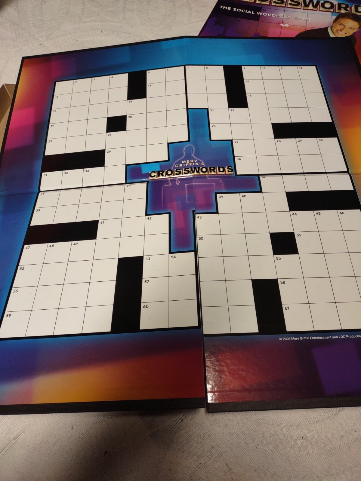Merv Griffin’s Crosswords Social Wordplay Board Game 2008 Parker Brothers