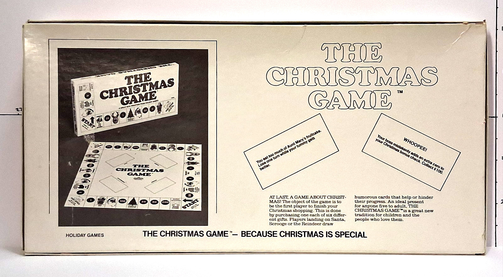 Christmas Game ~ Holiday Games 1980 ~ Used ~ Missing One Easy to Replace Piece