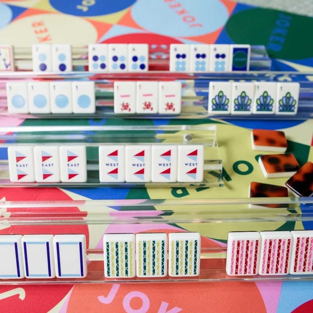 Premium American Mahjong Set 160pcs – Multicolor Pop