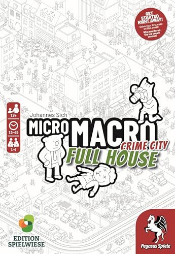 MicroMacro Crime City 2 Full House Board Game for Ages 12 Plus 1 to 4 Players
