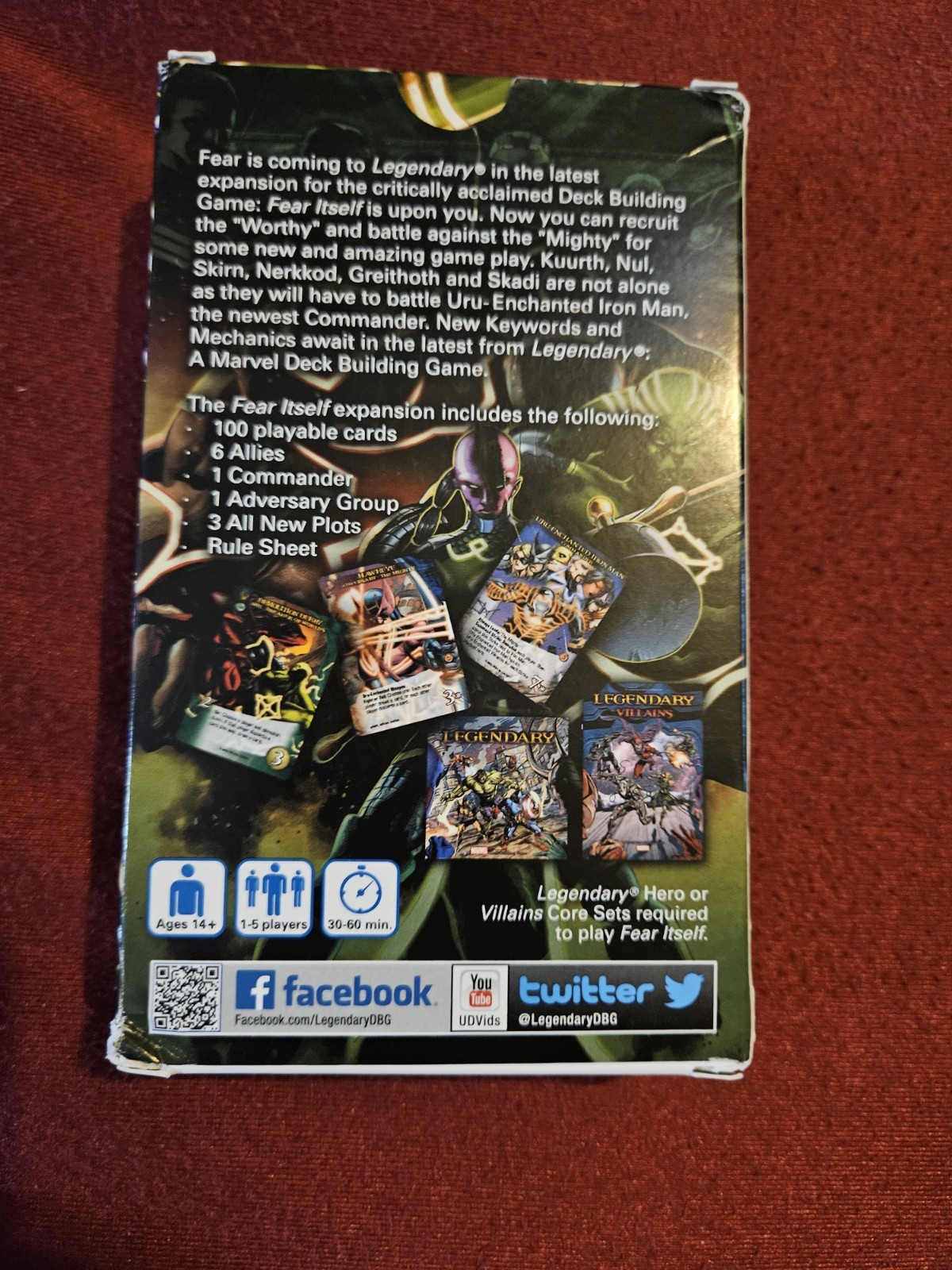 Marvel Legendary Fear Itself Deck Building Game