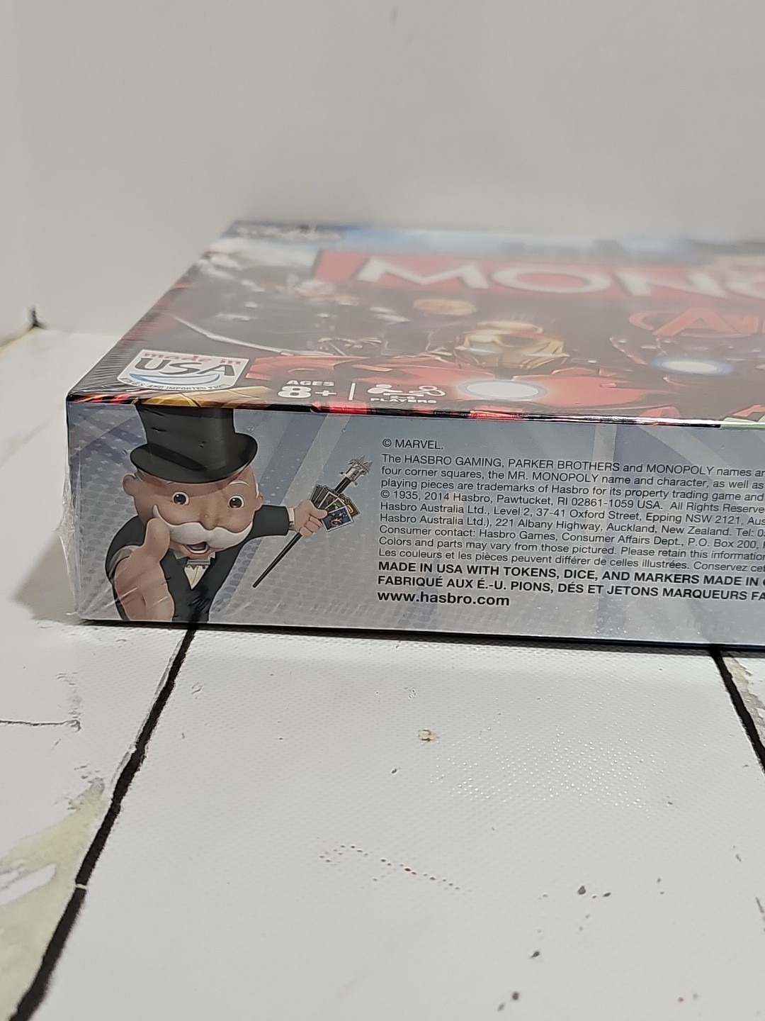 Monopoly Marvel Avengers Edition Board Game Hasbro New Open Box Sealed Parts