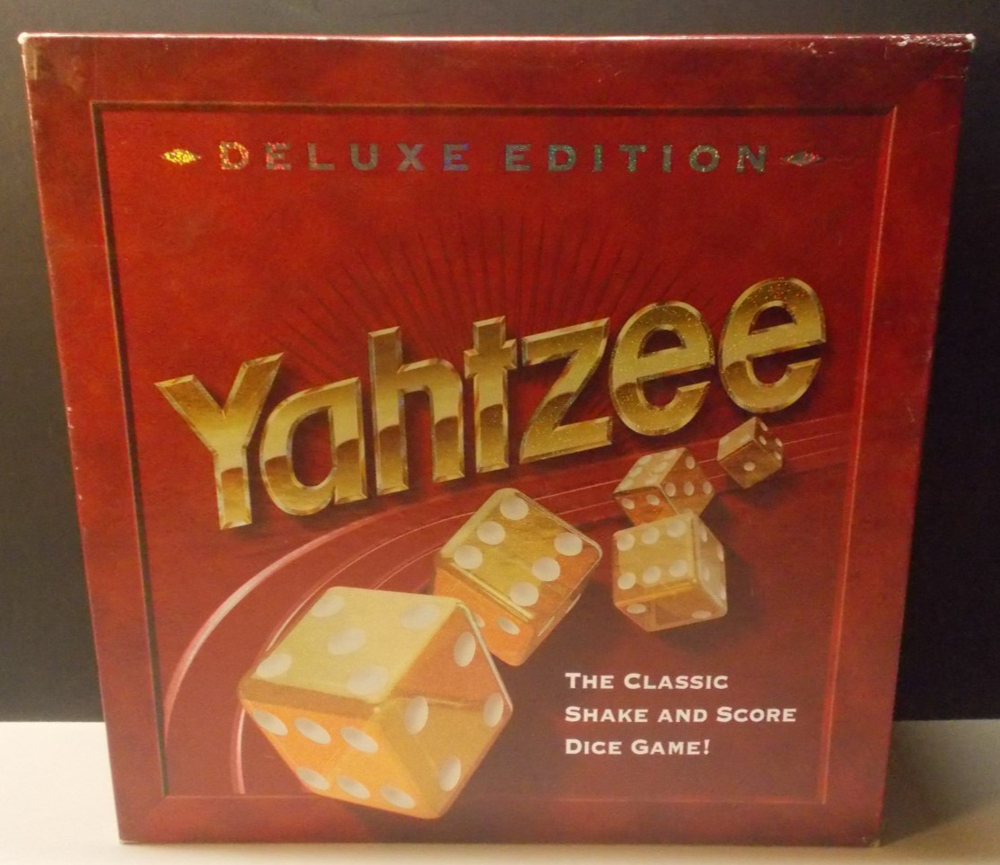 Milton Bradley Deluxe Edition Yahtzee Dice Game 1997 Complete