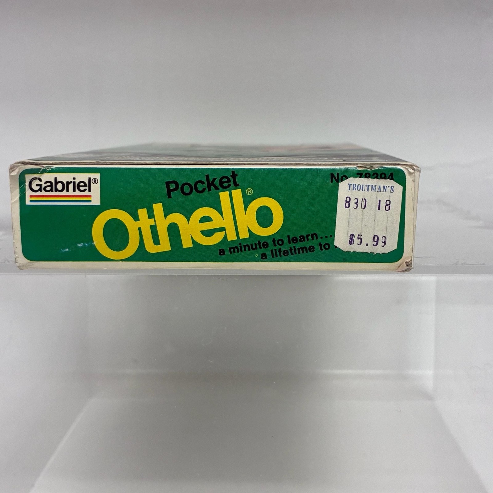 Vintage 1977 Gabriel Pocket Othello Travel Board Game