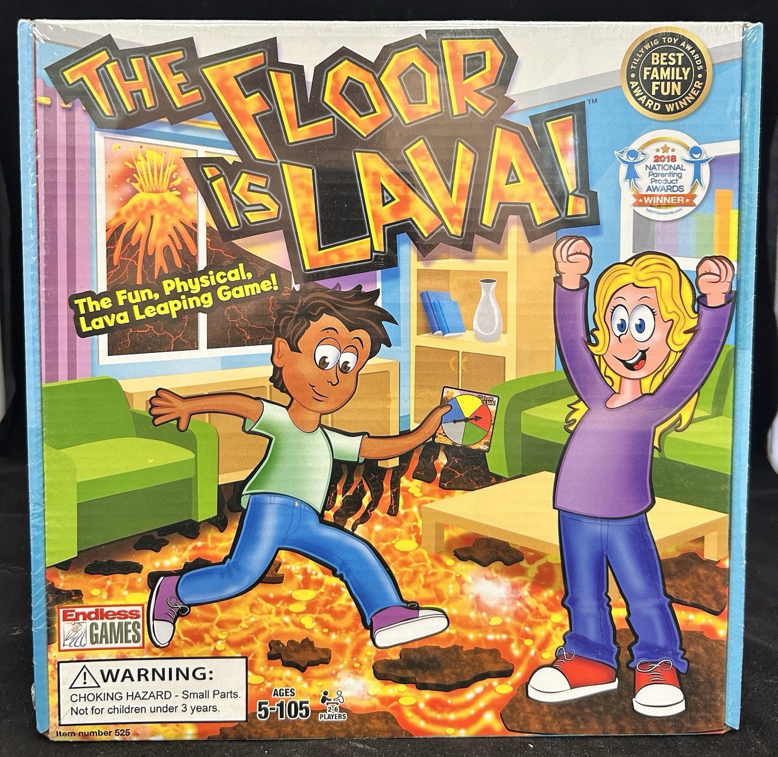 The Floor Is Lava! The Fun, Physical Lava Leaping Family Game! New sealed