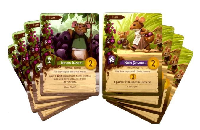 EVERDELL Lincoln and Nikki Alternate Art Promo Cards from Dice Tower NEW