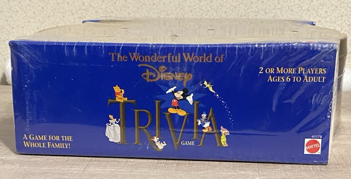 THE WONDERFUL WORLD OF DISNEY TRIVIA GAME IN COLLECTOR TIN 1997 NEW SEALED