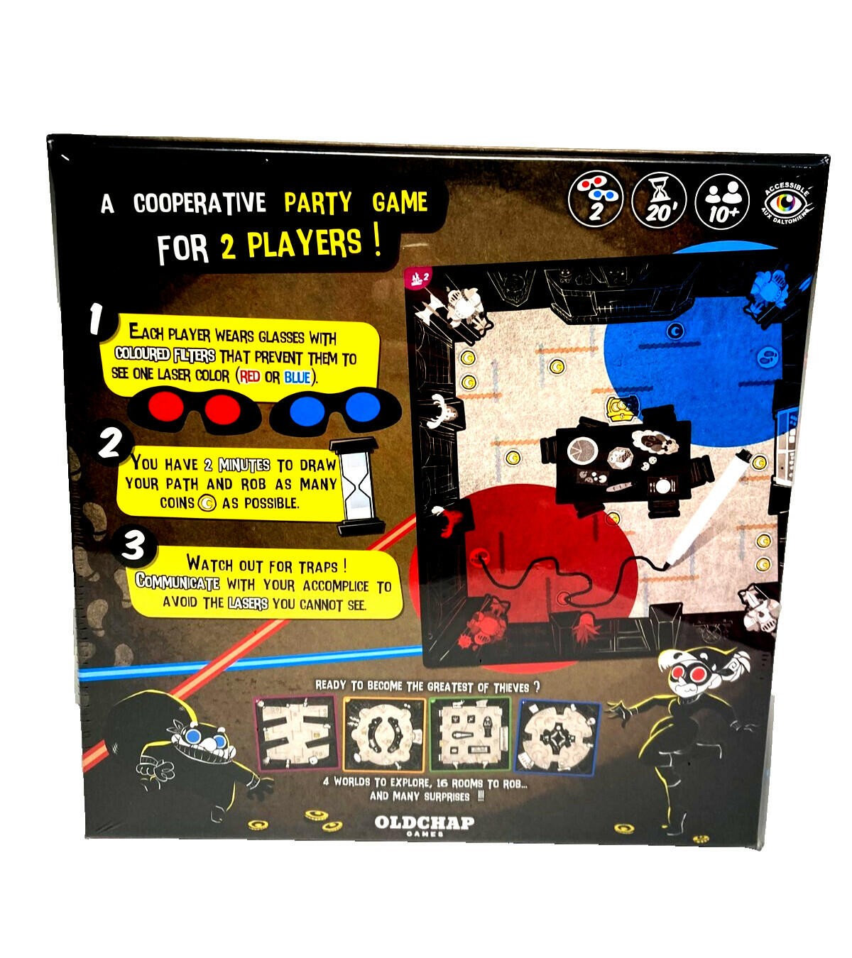 Oldchap Games Accomplices Cooperative Family Board Game New in Box