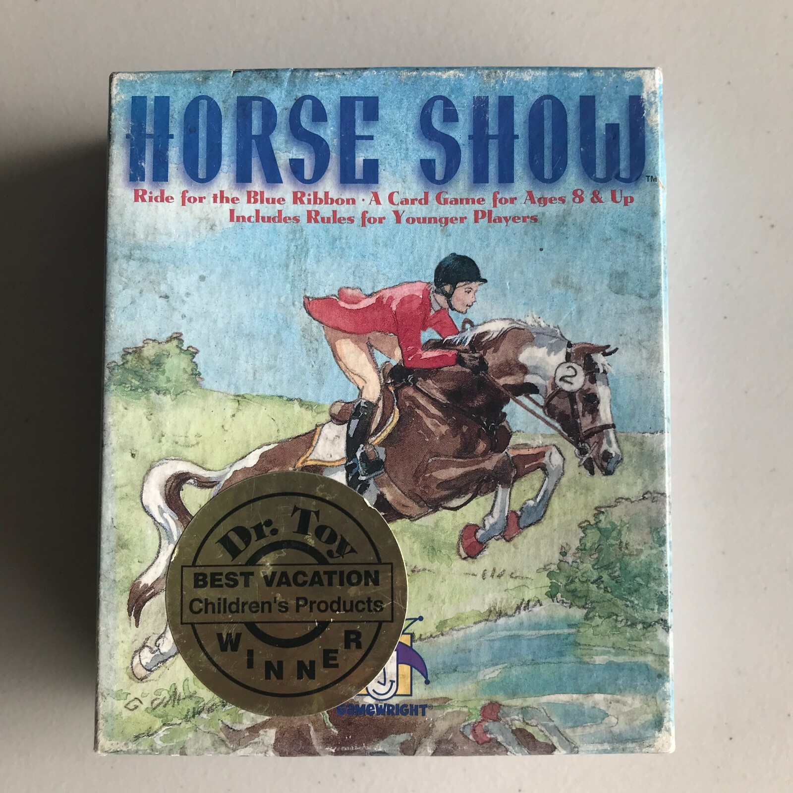 Gamewright HORSE SHOW Blue Ribbon Card Game COMPLETE Award Winner EUC