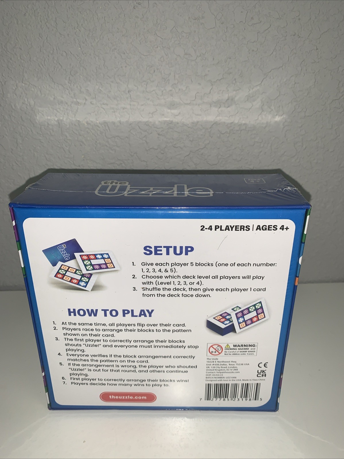 The Uzzle Board Game – Family Board Game for Children & Adults – New Sealed