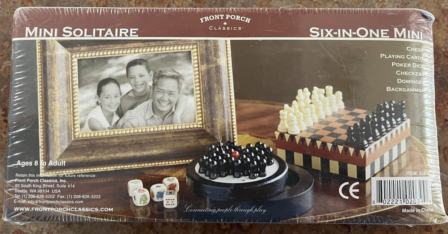 New Front Porch Classics ” mini solitaire six in one games” (A2) Old Century