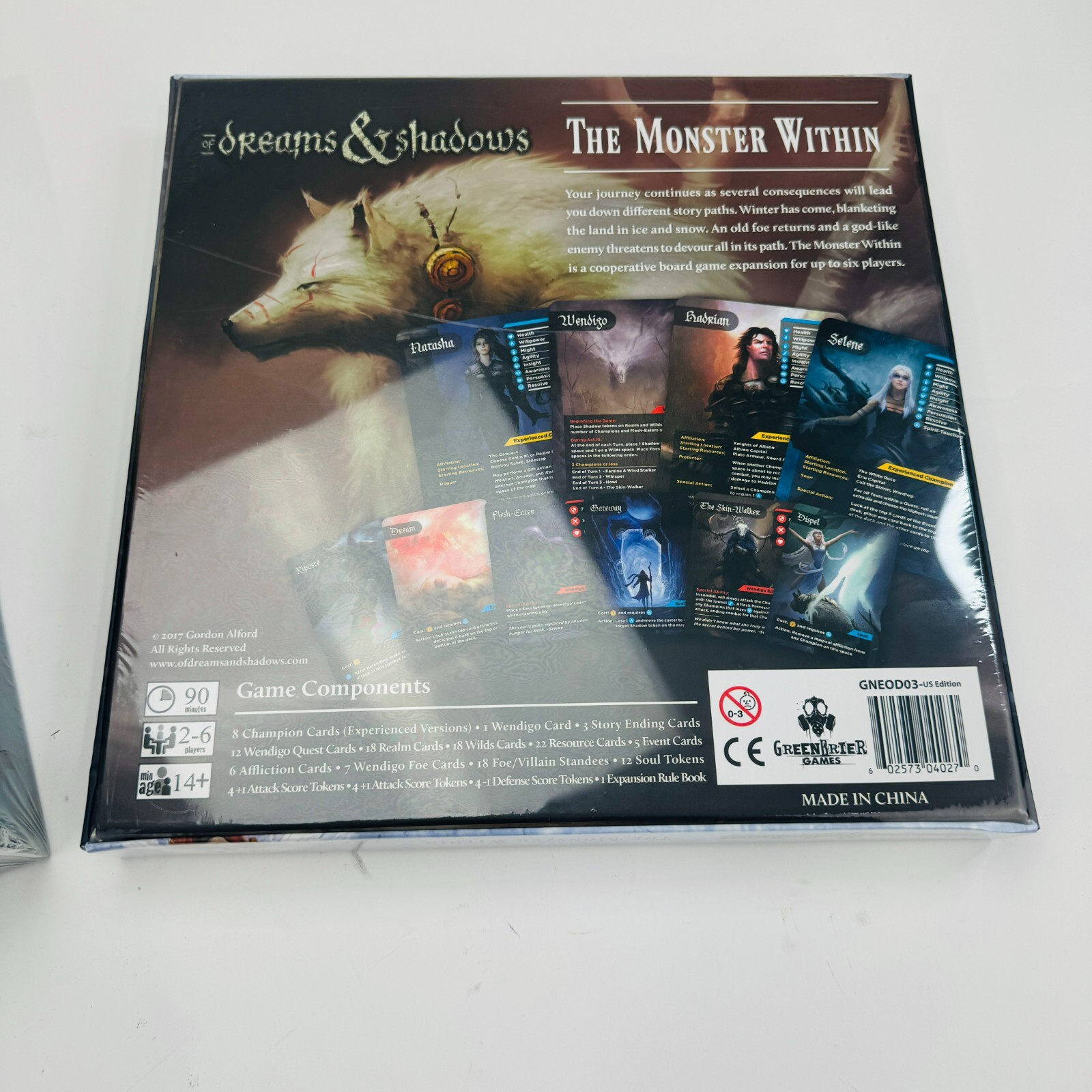 Of Dreams & Shadows Core Board Game & The Monster Within Expansion KICKSTARTER
