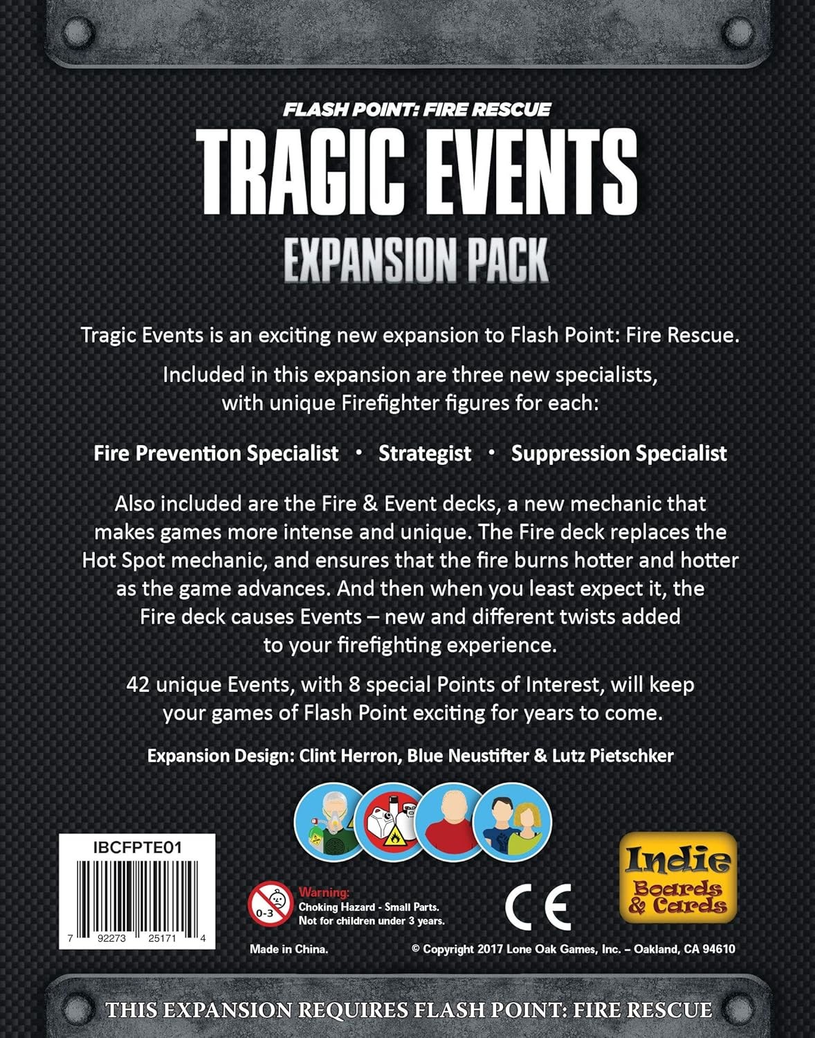 Indie Boards and Cards Flash Point Tragic Events Expansion, Strategy Board Game