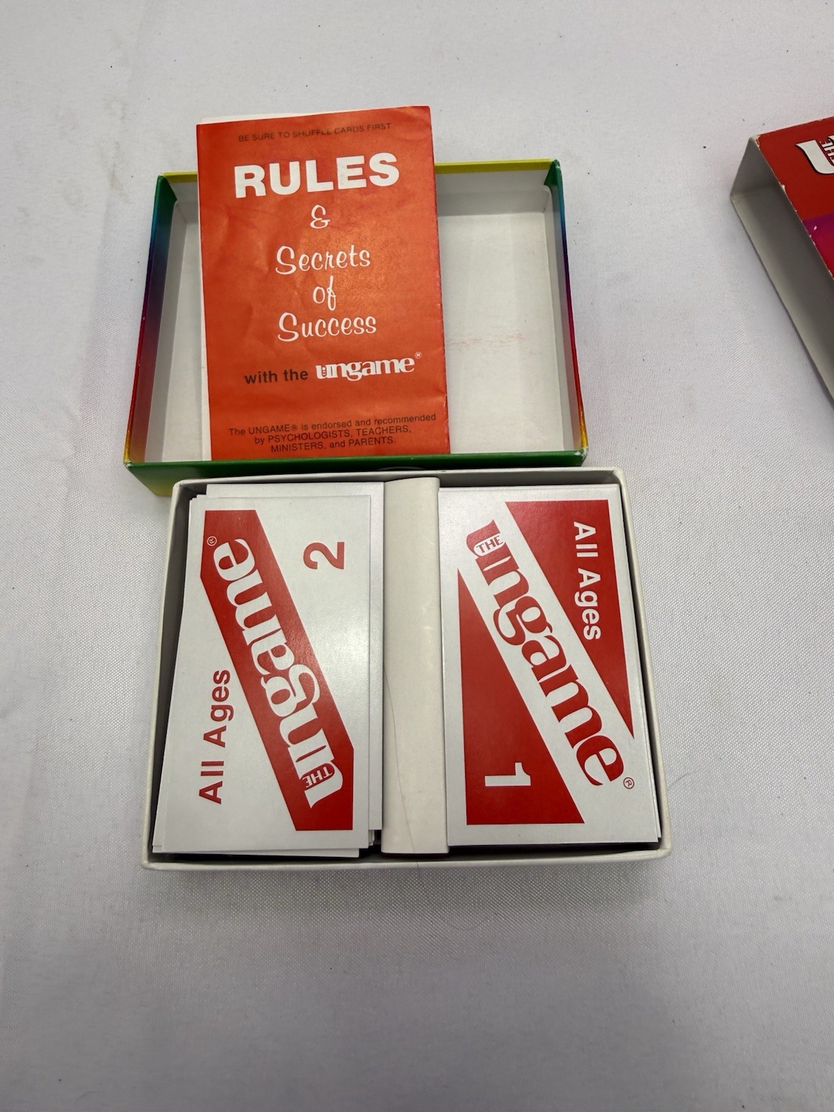 1983 The UNGAME Pocket Travel Size COMPLETE Set Vintage Board Game Self Express
