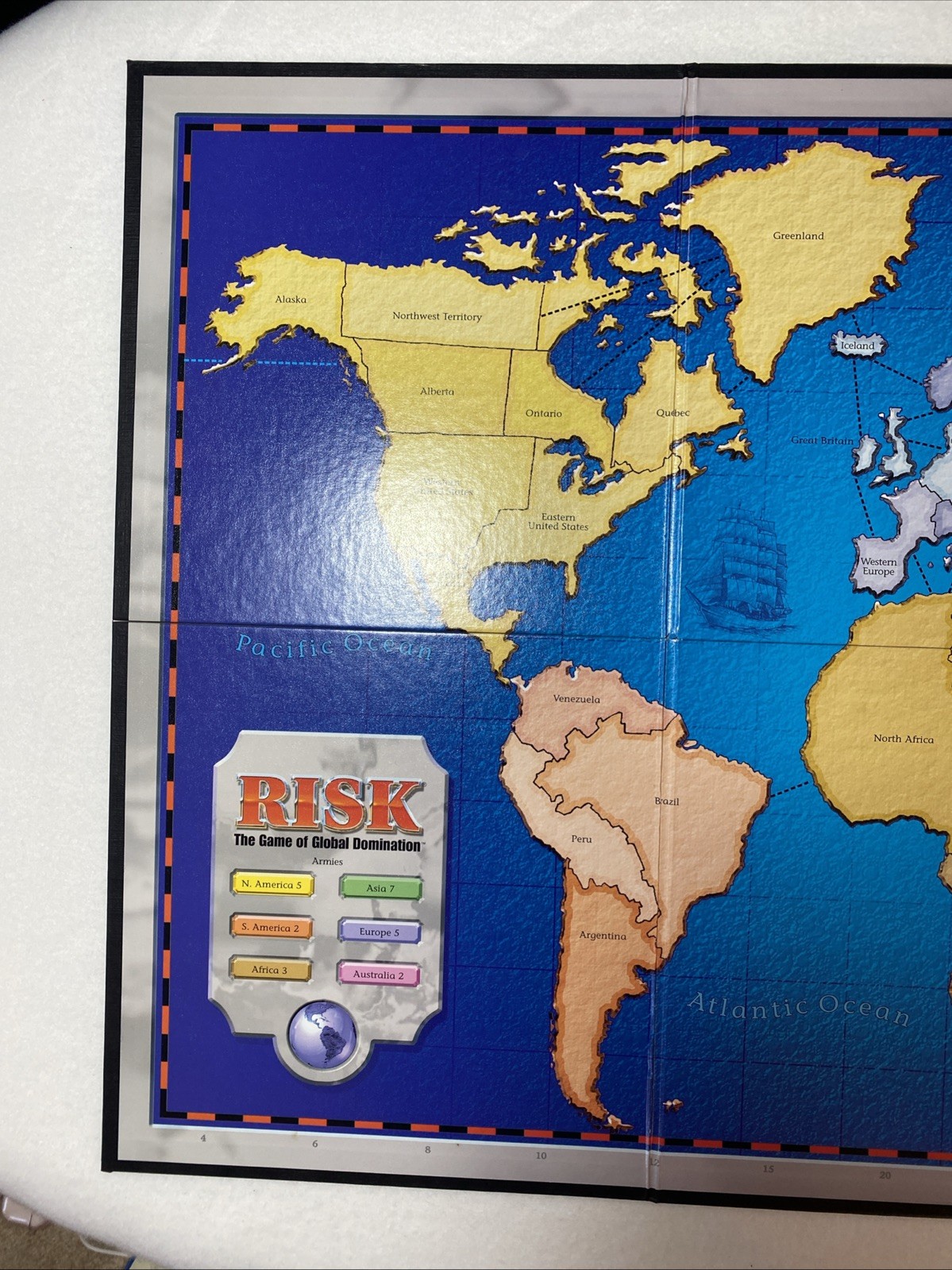 Risk The Game Of Global Domination Game Board Instructions Vintage 1998 Parts