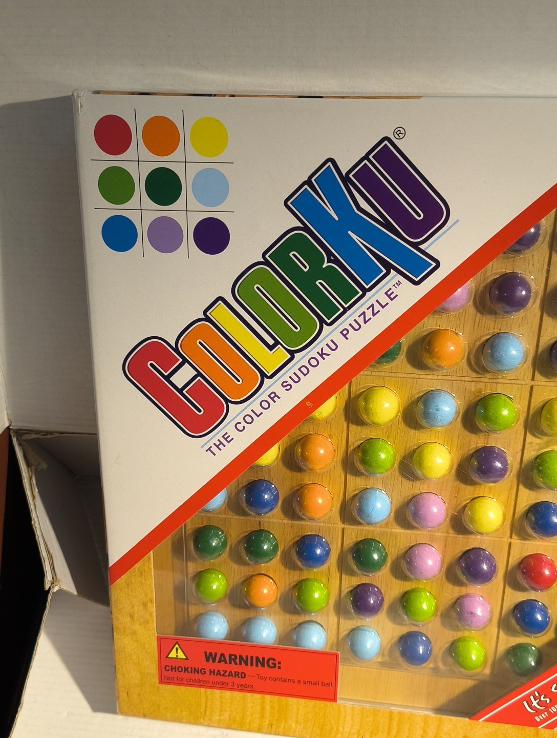 ColorKu Game The Color Sudoku Puzzle Solid Wood w/ Pieces ONLY NO CARDS, READ