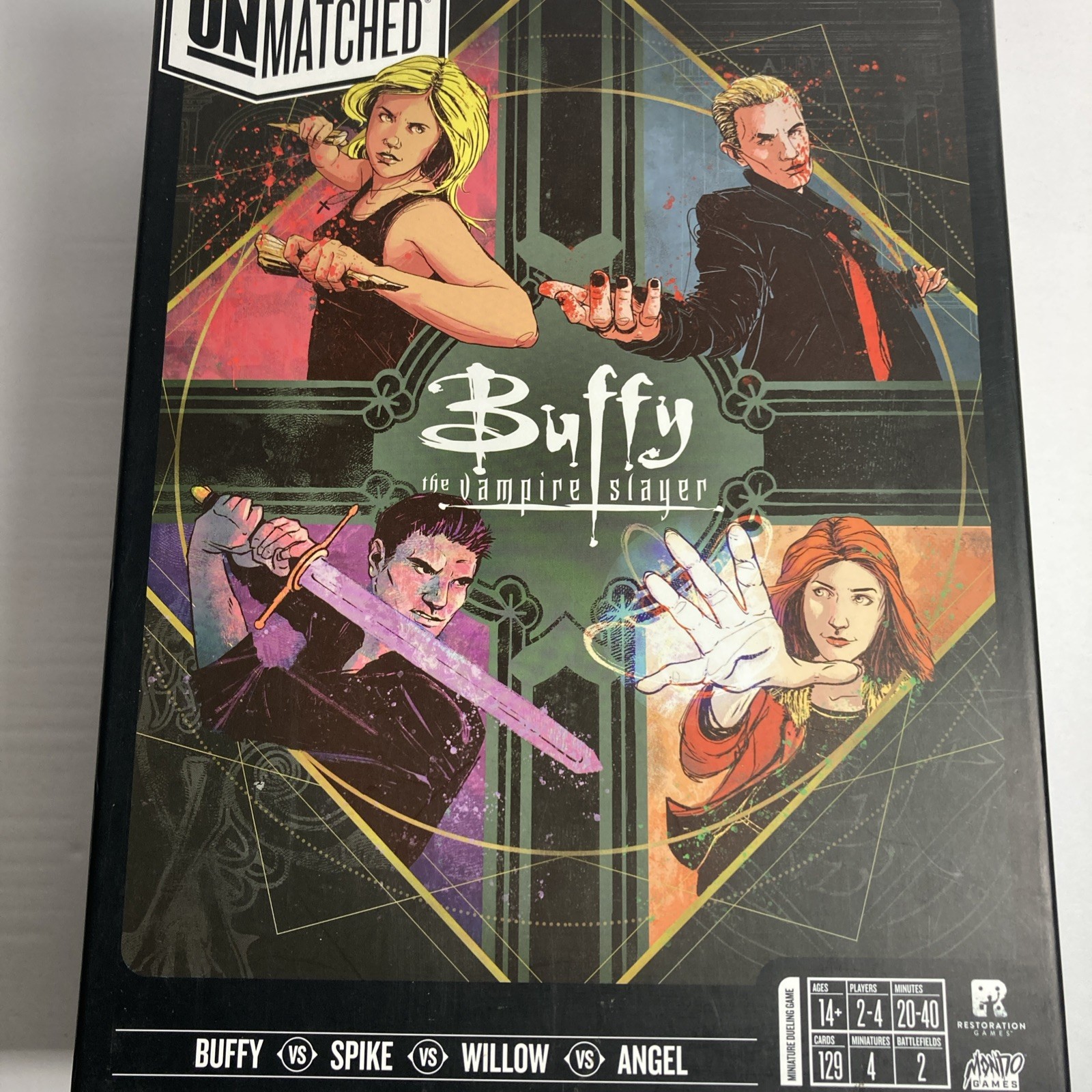 Restoration Games Buffy The Vampire Slayer Unmatched Willow Angel Spike RARE