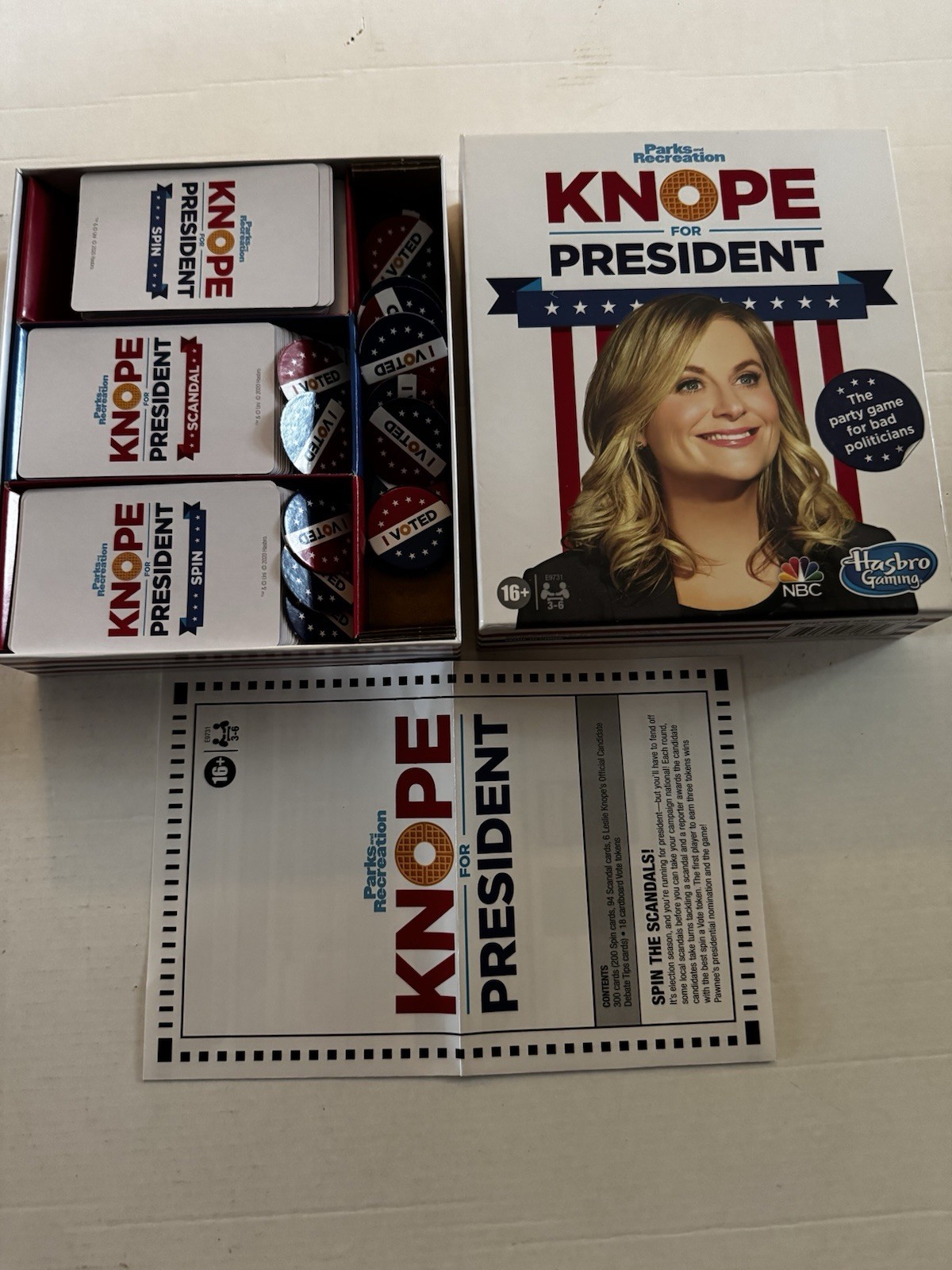 Knope For President Party Card Game for Ages 14 New