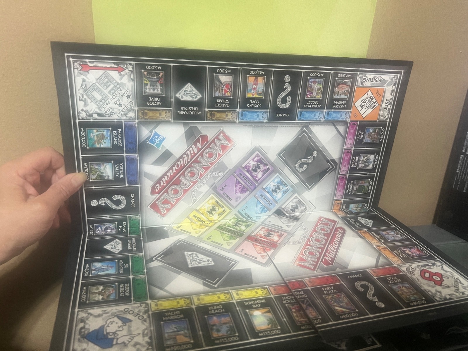 Monopoly Millionaire Edition Board Game – First to a Million Wins, Luxury Theme
