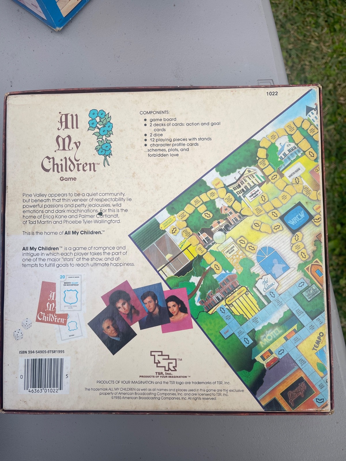 ‘All My Children” television soap opera Board Game , 1980’s vintage game