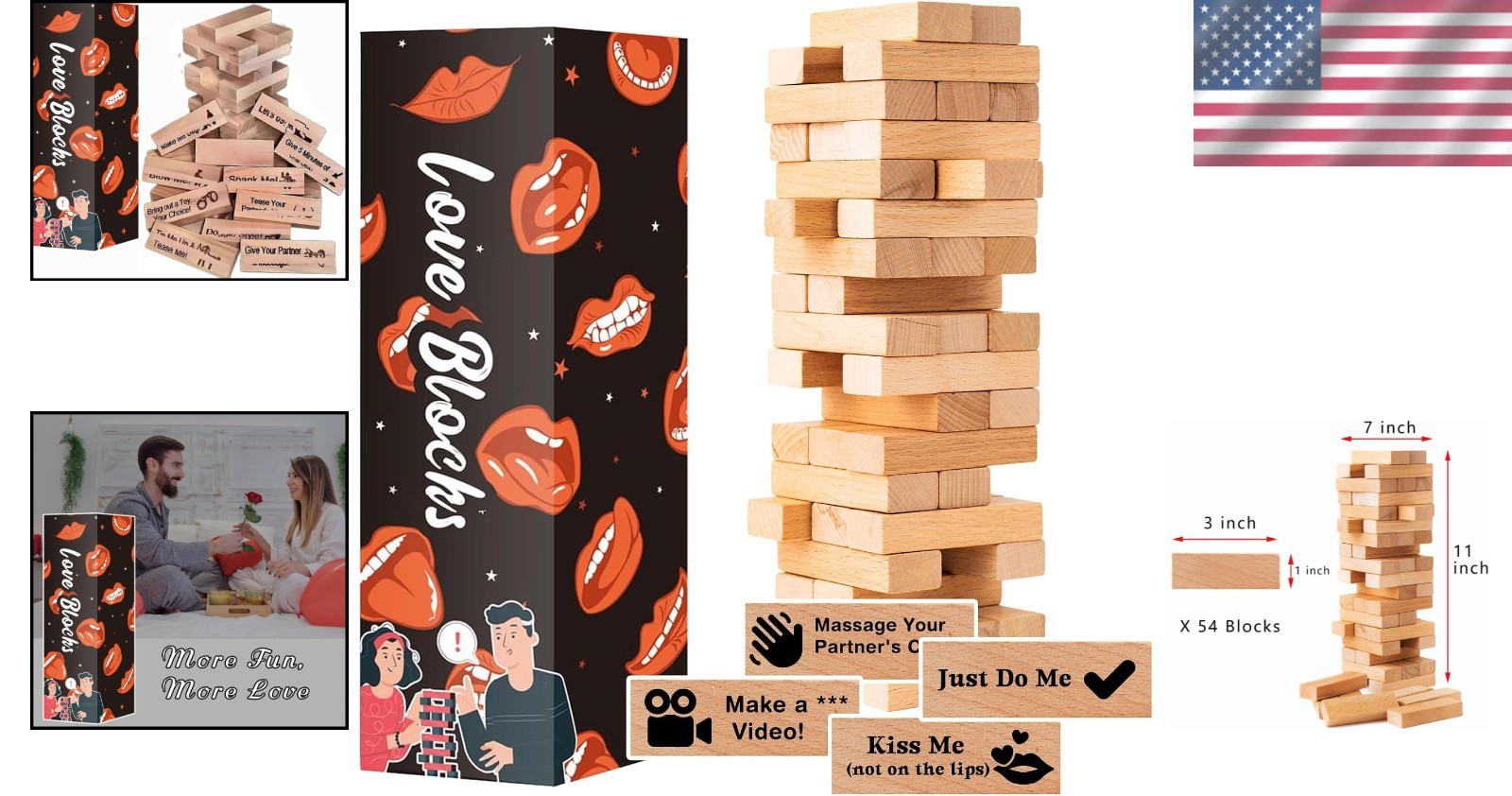 Risqué Tower Stacking Blocks – Adult Party Entertainment