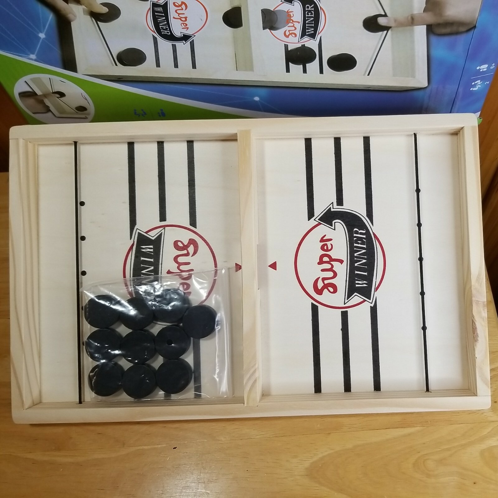 Fast Sling Puck Game Paced SlingPuck Winner Board Toys Family Games