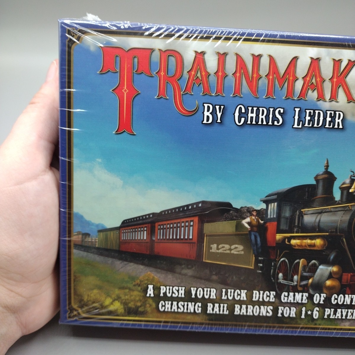 Trainmaker Board Card Dice Game Chris Leder AEG Railroad Push Your Luck Trains