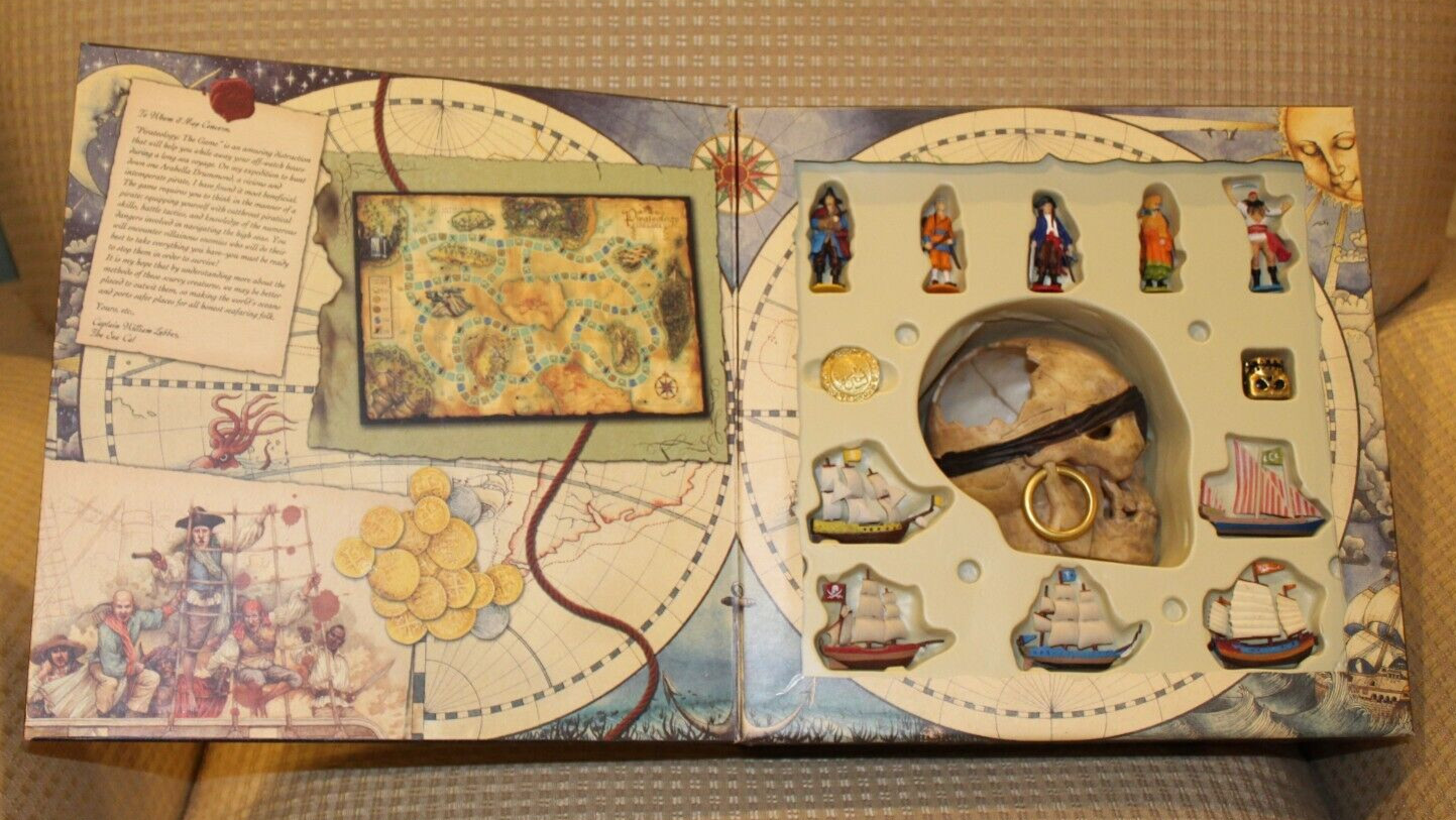 Pirateology The Board Game Sababa Toys 2007 Pirates Skull Ships Complete