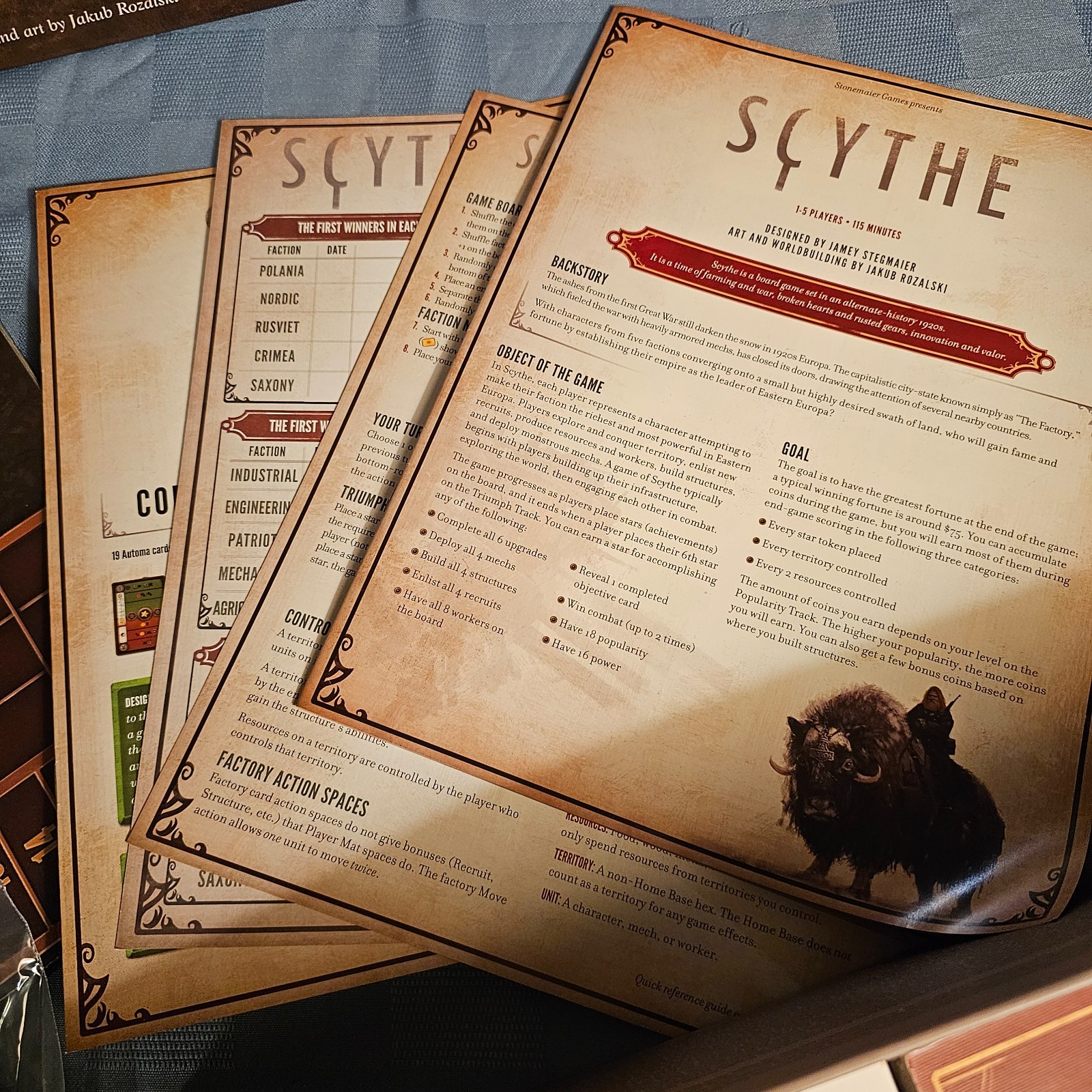 SCYTHE board game – EXCELLENT CONDITION-Complete