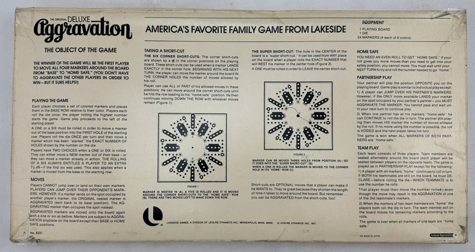 1982 Aggravation Game Deluxe Party Edition by Lakeside Complete in Good Cond