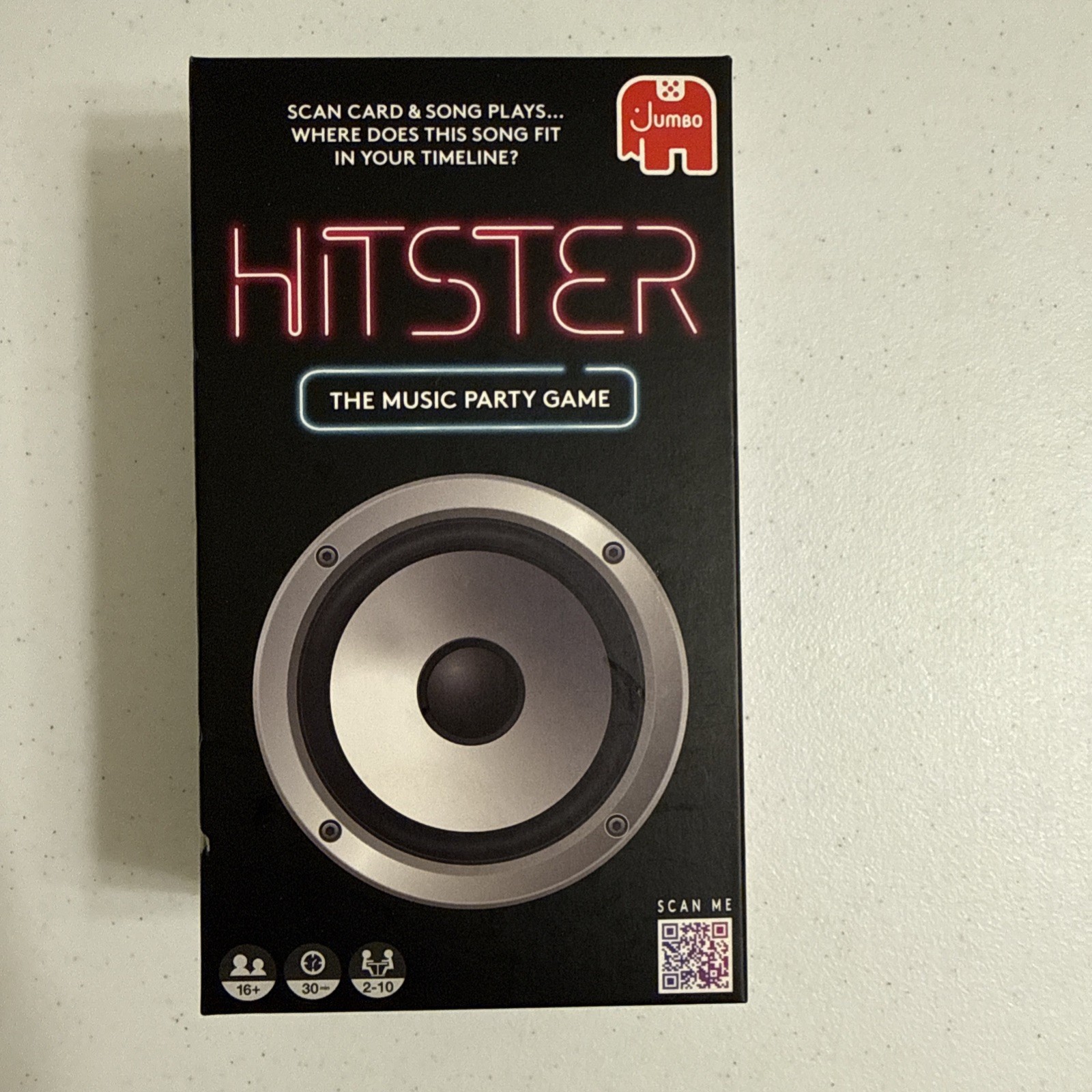 Jumbo Hitster – The Music Fun Party Quiz Card Game, 2-10 Players – Brand New