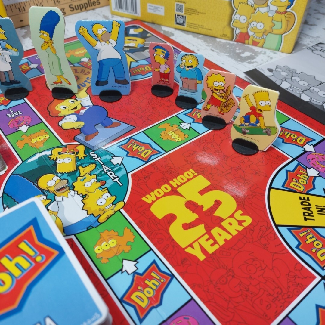 The Simpsons Fan Edition 25th Anniversary Trivia Board Game Complete 2013