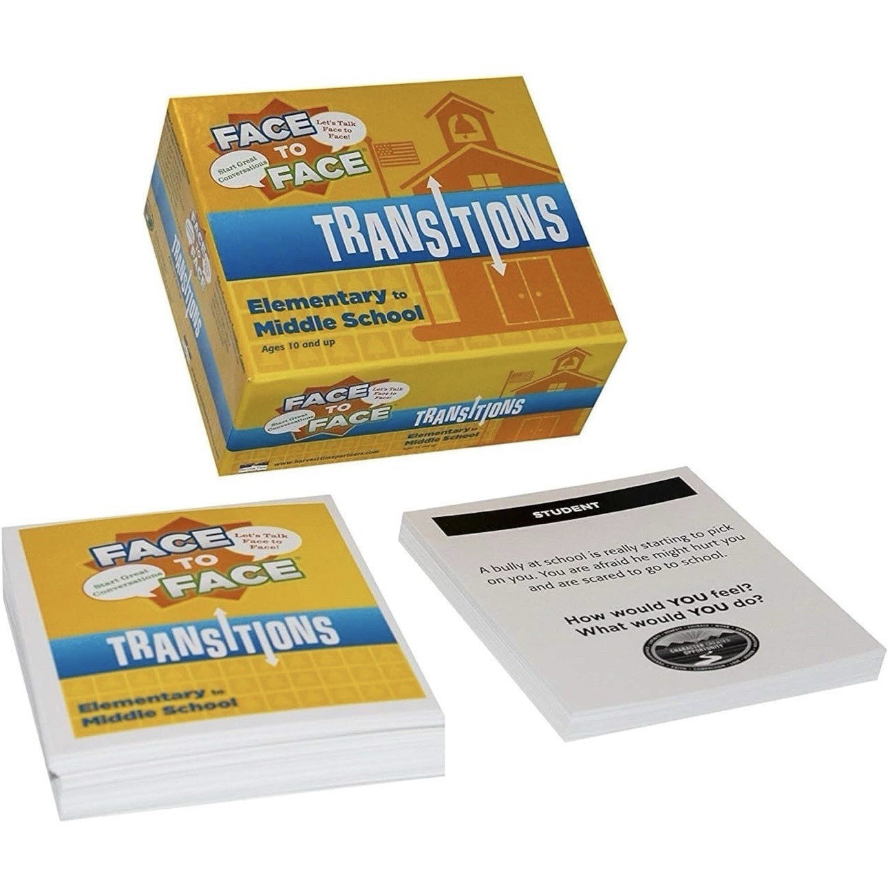 NEW Harvest Time Face to Face Transitions Elementary To Middle School Card Game