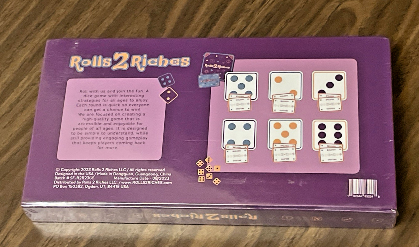 Rolls 2 Riches – Let the Good Times Roll | 4-6 players | +7 {NEW SEALED SHRINK}