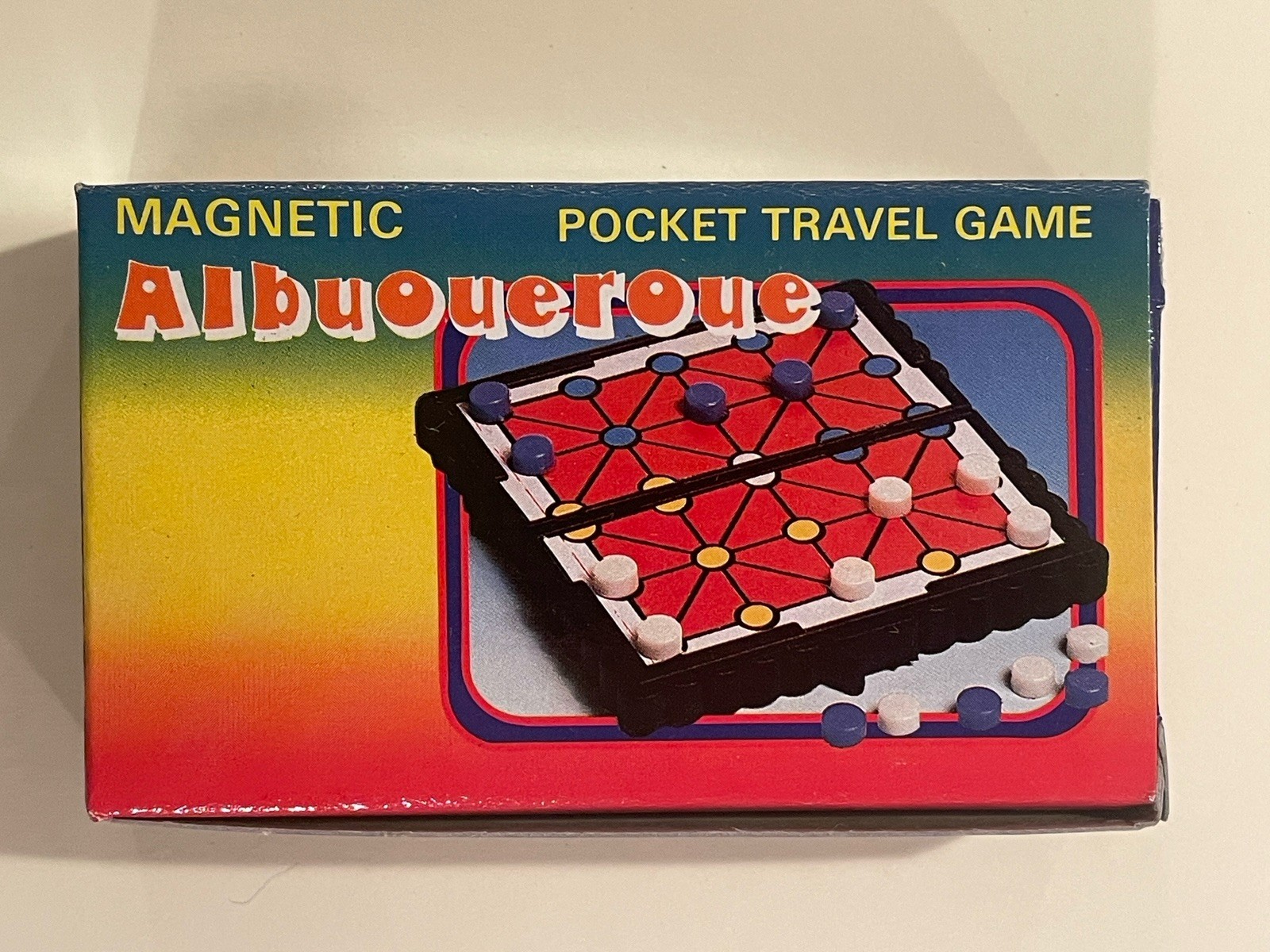 Vintage Mini Magnetic Travel Game Travel Albuoueroue Theme Pocket Game
